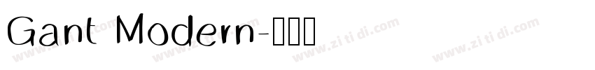 Gant Modern字体转换